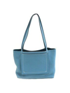 Hermes Heaven Cover Series 31 New Blue Jean Tote Shoulder Bag
